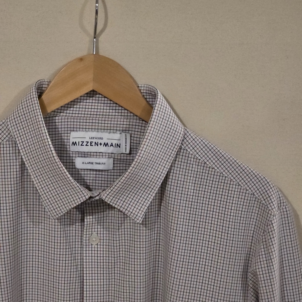 Mizzen+Main Leeward Trim Fit Button Down XL